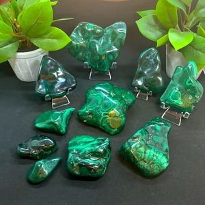 Malachite Free forms from the Congo, Africa